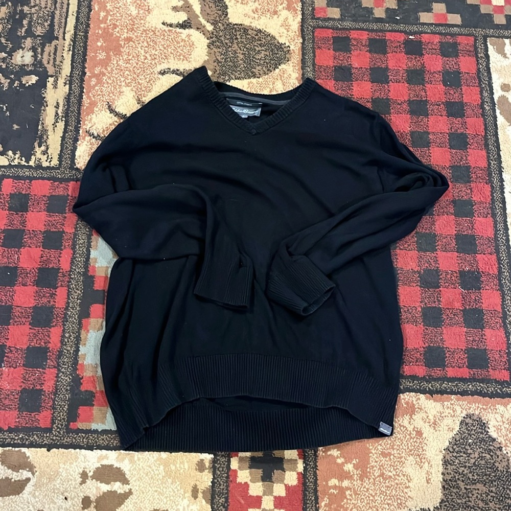 Mens Eddie Bauer cotton cashmere top
